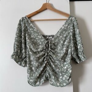 Abercrombie & Fitch Sage Floral Blouse